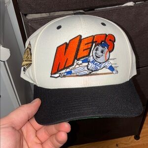 Mets Baseball Cap with Black Brim ATGLA